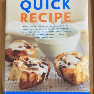 Blue and Orange Quick Recipe Cookbook for Kitchen Enthusiasts